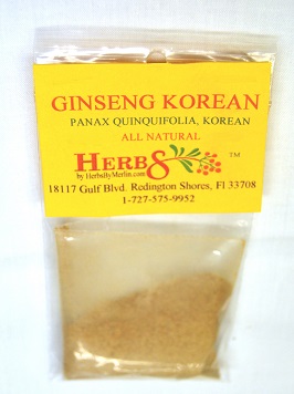 Ginseng, Korean (Panax quinquifolia)